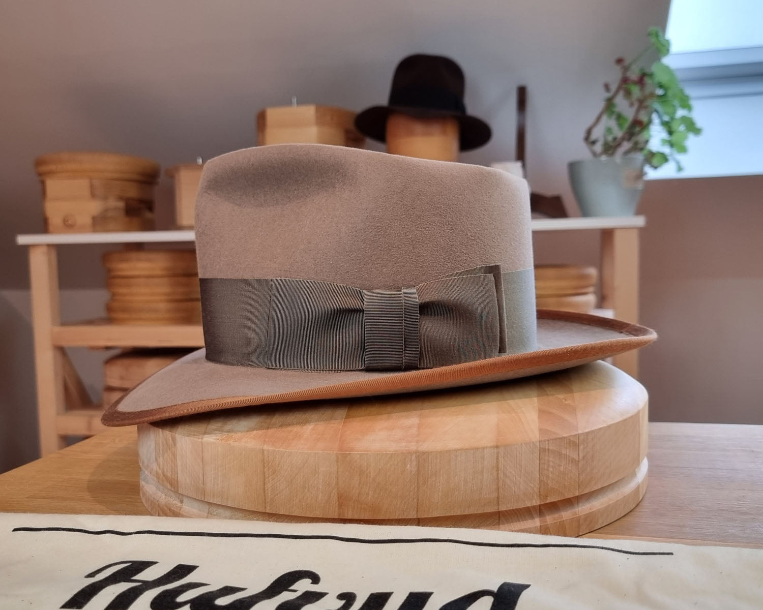 WHIPPET FEDORA | RABBIT &amp; HARE DELUXE BLEND | DRIFTWOOD COLOR | SIZE 58, US 7 1/4