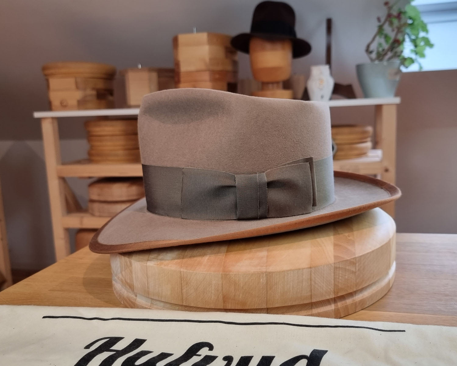 WHIPPET FEDORA | RABBIT &amp; HARE DELUXE BLEND | DRIFTWOOD COLOR | SIZE 58, US 7 1/4