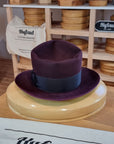 WHIPPET FEDORA | RABBIT & HARE DELUXE BLEND | PLUM COLOR | SIZE 60, US 7 1/2