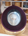 WHIPPET FEDORA | RABBIT & HARE DELUXE BLEND | PLUM COLOR | SIZE 60, US 7 1/2