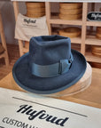 WHIPPET FEDORA | RABBIT & HARE DELUXE BLEND | OCEAN COLOR | SIZE 58, US 7 1/4