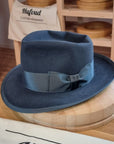 WHIPPET FEDORA | RABBIT & HARE DELUXE BLEND | OCEAN COLOR | SIZE 58, US 7 1/4