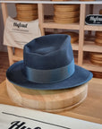 WHIPPET FEDORA | RABBIT & HARE DELUXE BLEND | OCEAN COLOR | SIZE 58, US 7 1/4