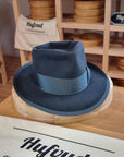 WHIPPET FEDORA | RABBIT & HARE DELUXE BLEND | OCEAN COLOR | SIZE 58, US 7 1/4