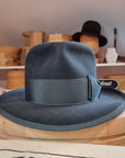 WHIPPET FEDORA | RABBIT & HARE DELUXE BLEND | OCEAN COLOR | SIZE 58, US 7 1/4