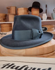 WHIPPET FEDORA | RABBIT & HARE DELUXE BLEND | OCEAN COLOR | SIZE 58, US 7 1/4