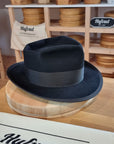 WHIPPET FEDORA | 50X BEAVER BLEND | BLACK | SIZE 62, US 7 3/4