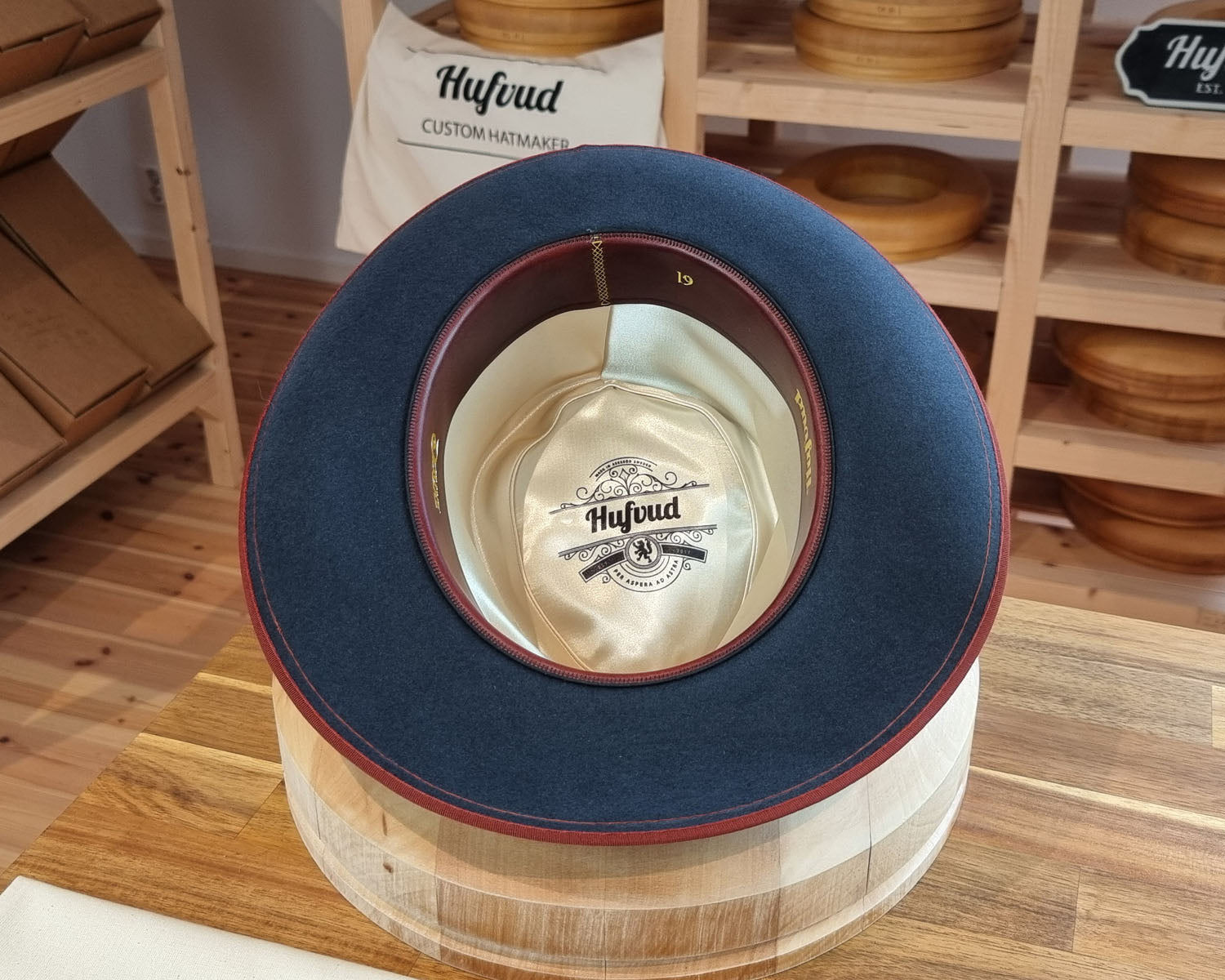 WHIPPET FEDORA | RABBIT &amp; HARE DELUXE BLEND | OCEAN COLOR | SIZE 61, US 7 5/8