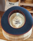 WHIPPET FEDORA | RABBIT & HARE DELUXE BLEND | OCEAN COLOR | SIZE 61, US 7 5/8