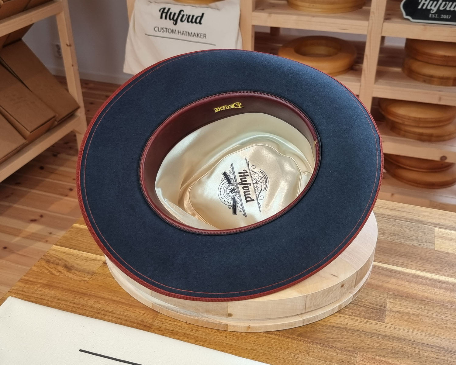 WHIPPET FEDORA | RABBIT &amp; HARE DELUXE BLEND | OCEAN COLOR | SIZE 61, US 7 5/8