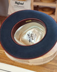 WHIPPET FEDORA | RABBIT & HARE DELUXE BLEND | OCEAN COLOR | SIZE 61, US 7 5/8