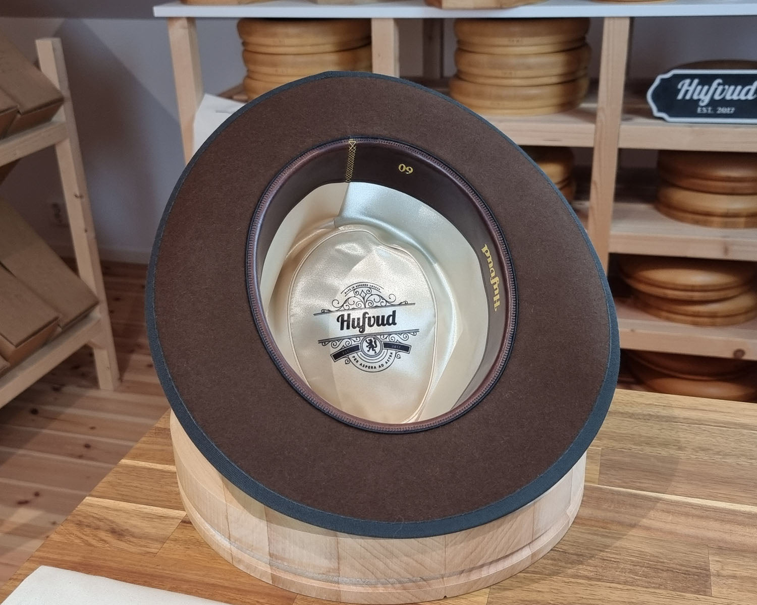 WHIPPET FEDORA | RABBIT &amp; HARE DELUXE BLEND | SABLE BROWN COLOR | SIZE 60, US 7 1/2