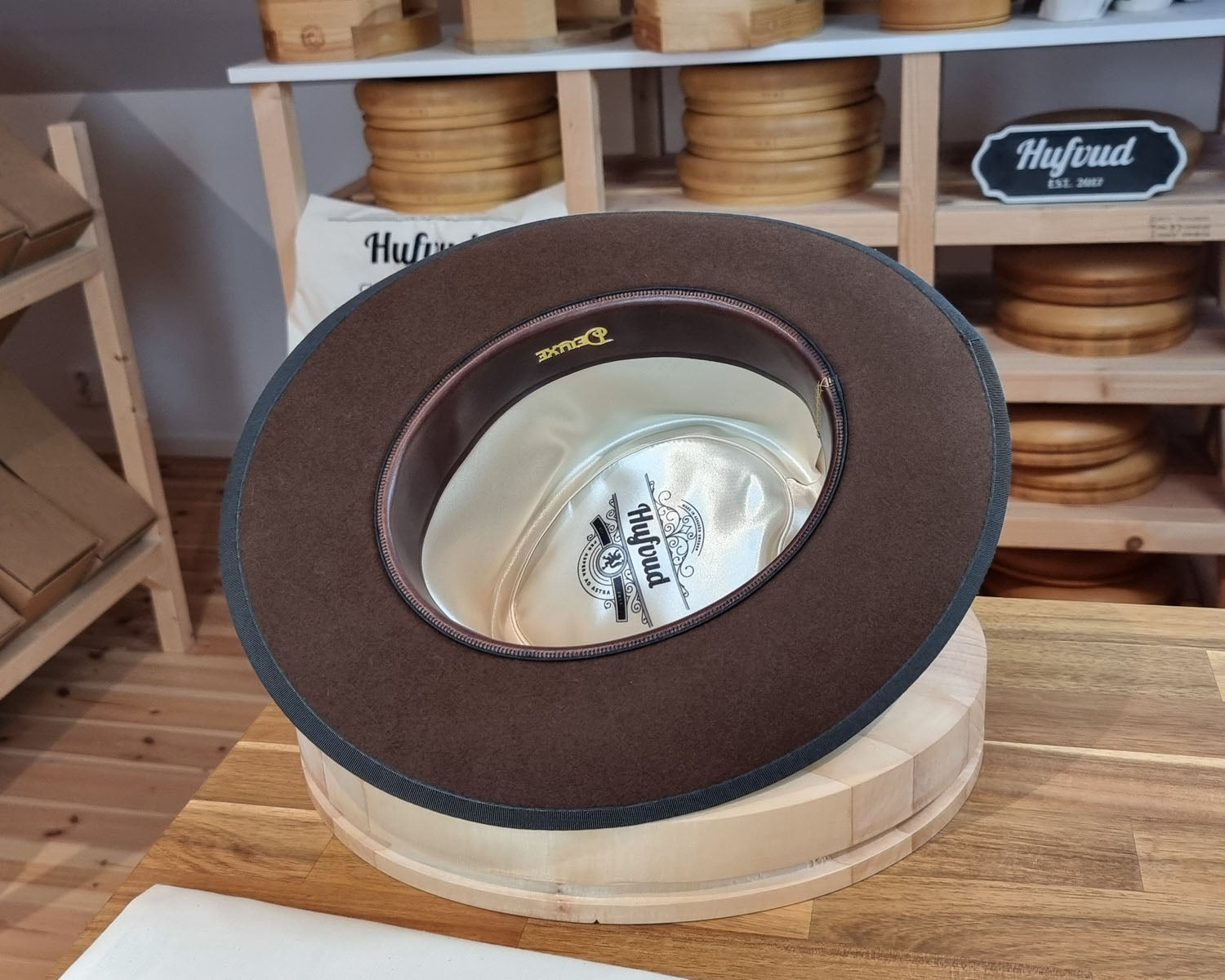 WHIPPET FEDORA | RABBIT &amp; HARE DELUXE BLEND | SABLE BROWN COLOR | SIZE 60, US 7 1/2