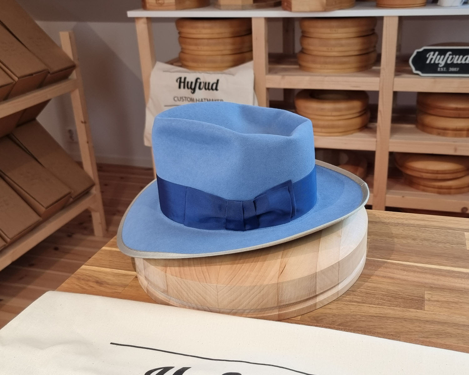 WHIPPET FEDORA | BEAVER FIFTY | MAJESTIC BLUE COLOR | SIZE 58, US