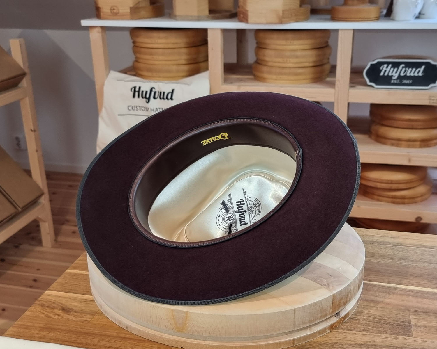 BOGART Maltese Falcon FEDORA | RABBIT &amp; HARE DELUXE BLEND | PLUM COLOR | SIZE 59, US 7 3/8