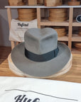 LEIFUR Adventure FEDORA | BEAVER FIFTY| GRAY COLOR LIMITED EDITION | WESTERN WEIGHT | SIZE 59, US 7 3/8