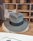 LEIFUR Adventure FEDORA | BEAVER FIFTY| GRAY COLOR LIMITED EDITION | WESTERN WEIGHT | SIZE 59, US 7 3/8