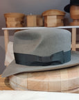 LEIFUR Adventure FEDORA | BEAVER FIFTY| GRAY COLOR LIMITED EDITION | WESTERN WEIGHT | SIZE 59, US 7 3/8