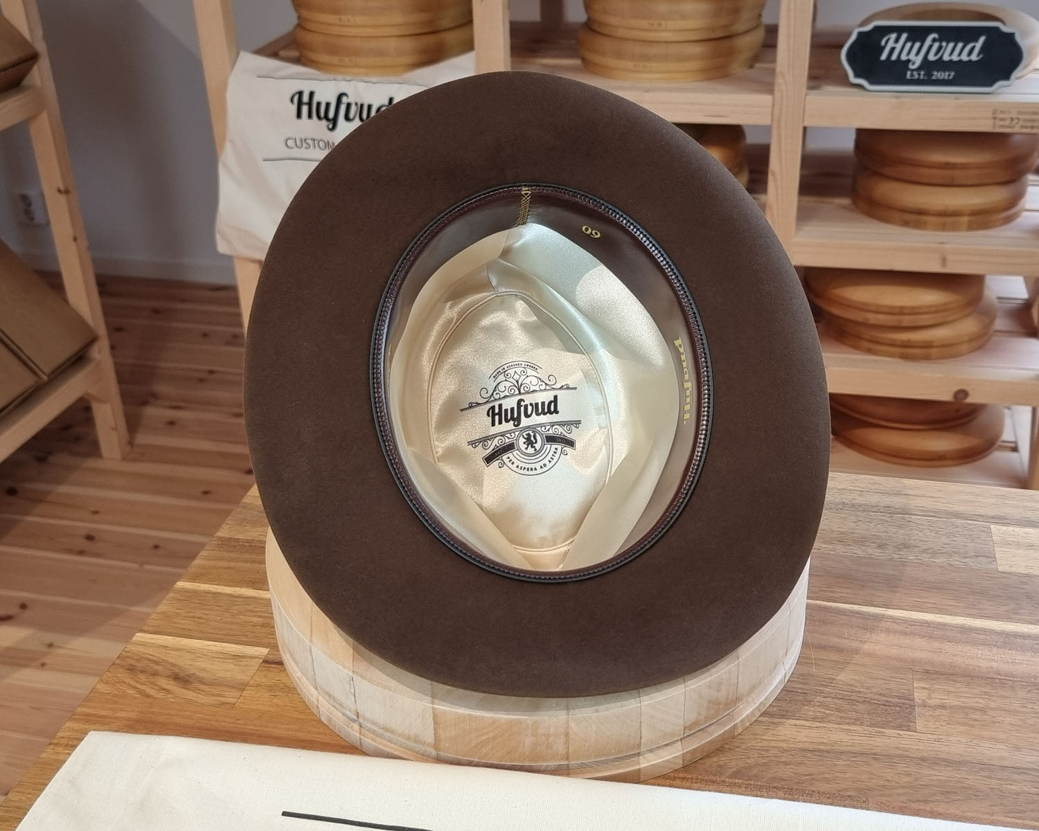 LEIFUR Lucky FEDORA | BEAVER HUNDRED | SABLE BROWN COLOR | SIZE 60, US 7 1/2