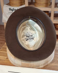LEIFUR Lucky FEDORA | BEAVER HUNDRED | SABLE BROWN COLOR | SIZE 60, US 7 1/2