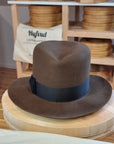 LEIFUR Lucky FEDORA | BEAVER HUNDRED | SABLE BROWN COLOR | SIZE 58, US 7 1/4