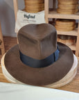 LEIFUR Lucky FEDORA | BEAVER HUNDRED | SABLE BROWN COLOR | SIZE 58, US 7 1/4