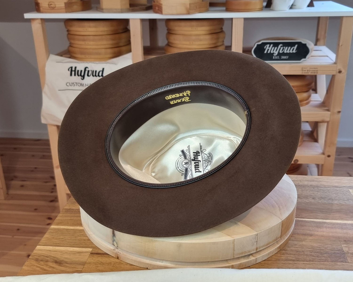 LEIFUR Lucky FEDORA | BEAVER HUNDRED | SABLE BROWN COLOR | SIZE 58, US 7 1/4