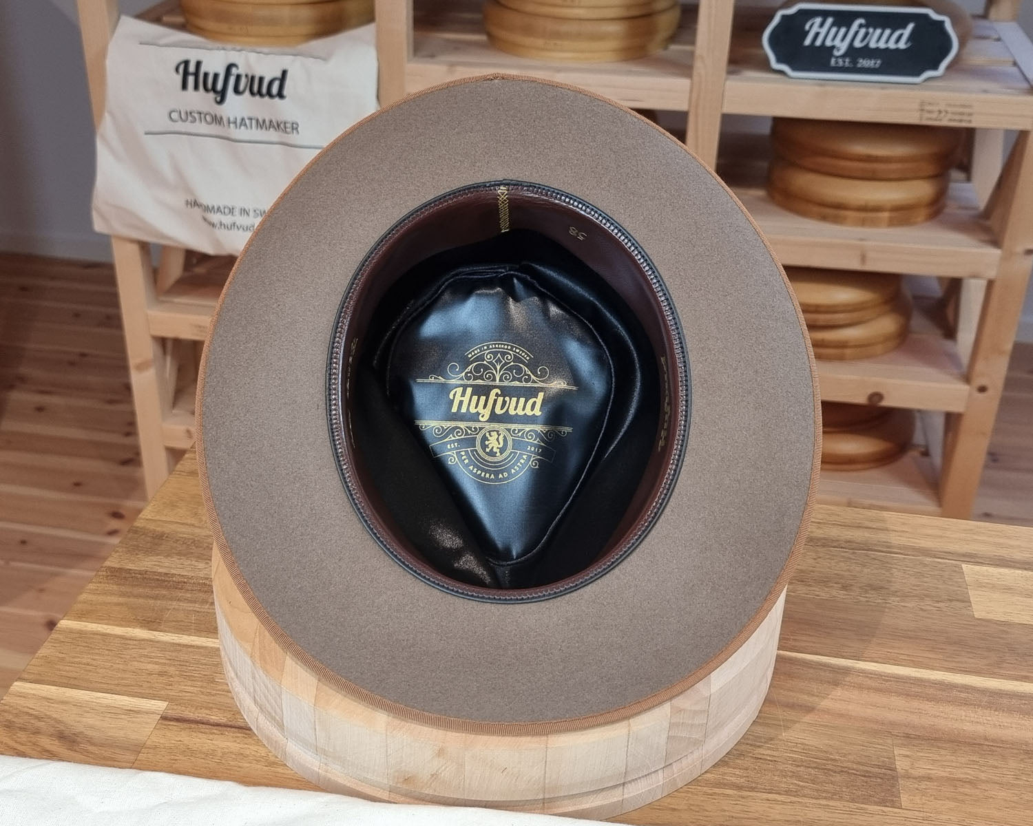 RAGNAR FEDORA | BEAVER FIFTY | WHISKEY COLOR | SIZE 58, US 7 1/4