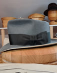 BOGART FEDORA | BEAVER HUNDRED | EMERALD GRAY COLOR | SIZE 58, US 7 1/4