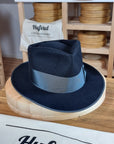 BOGART FEDORA | BEAVER HUNDRED | DARK NAVY BLUE COLOR | SIZE 59, US 7 3/8