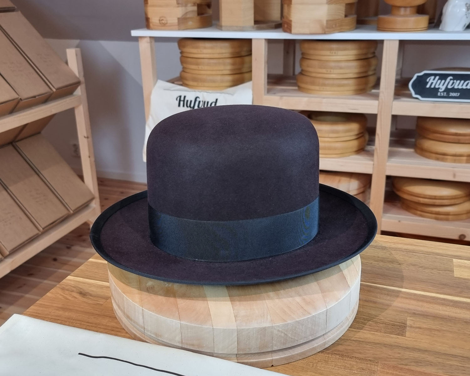 OPEN CROWN WHIPPET FEDORA | BEAVER HUNDRED | OXBLOOD COLOR | SIZE 61, US 7 5/8