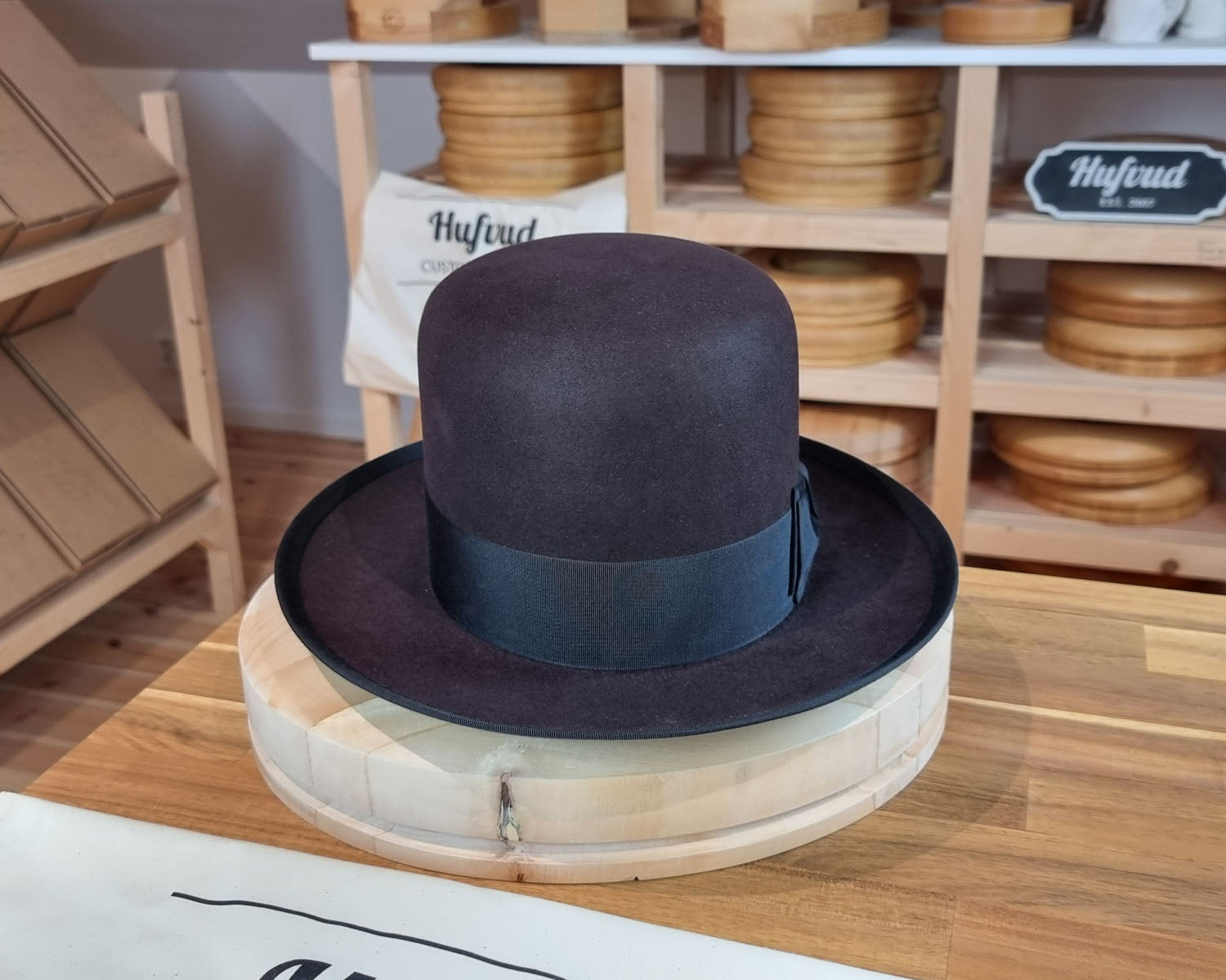 OPEN CROWN WHIPPET FEDORA | BEAVER HUNDRED | OXBLOOD COLOR | SIZE 61, US 7 5/8