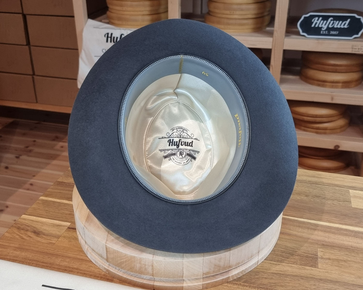 LEIFUR Adventure FEDORA | BEAVER TWENTY | CHARCOAL COLOR | WESTERN WEIGHT | SIZE 59, US 7 3/8