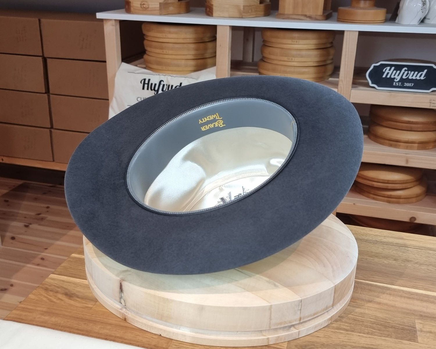 LEIFUR Adventure FEDORA | BEAVER TWENTY | CHARCOAL COLOR | WESTERN WEIGHT | SIZE 59, US 7 3/8