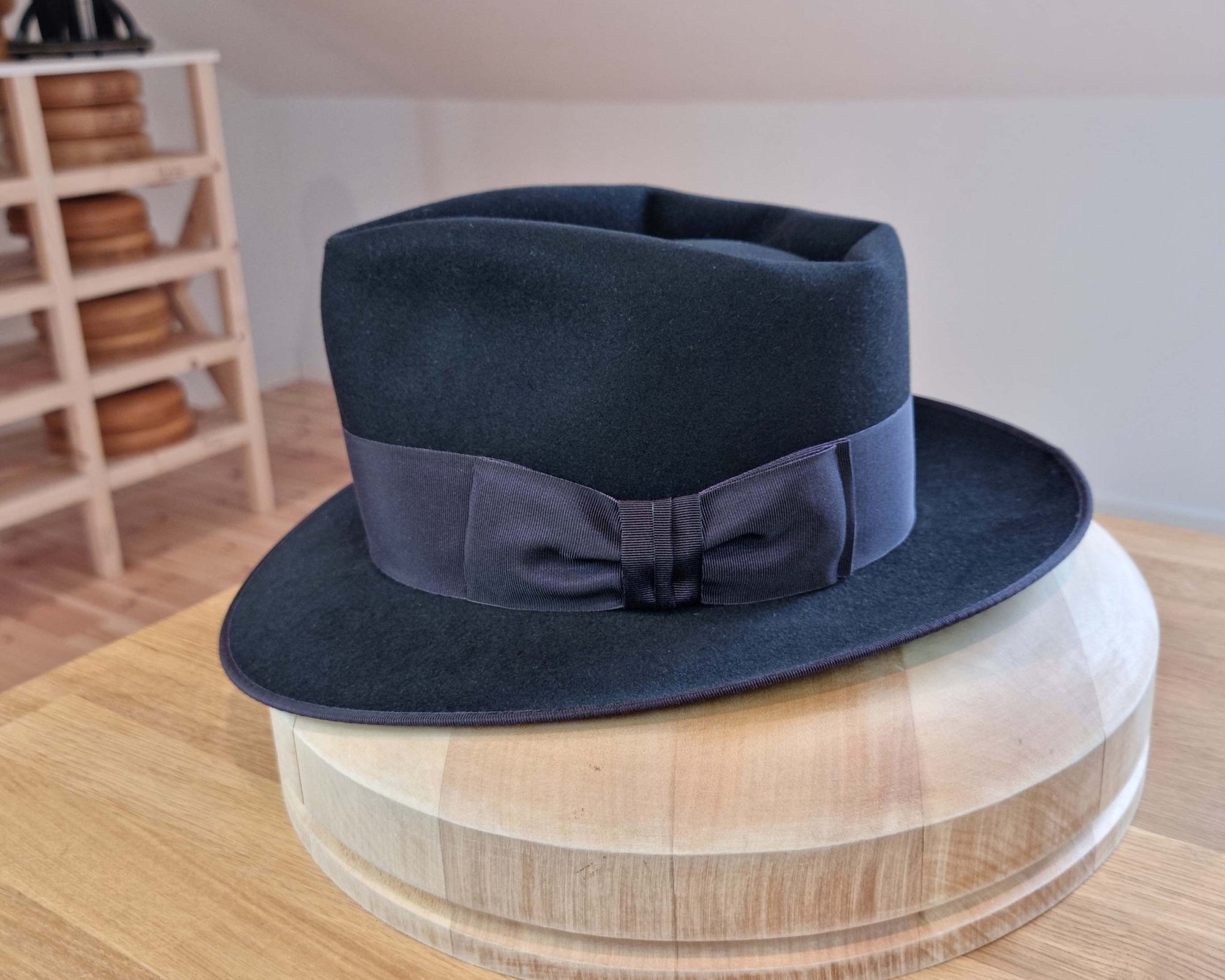 BOGART FEDORA | 50X BEAVER BLEND | BLACK |  SIZE 58, US 7 1/4