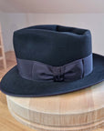 BOGART FEDORA | 50X BEAVER BLEND | BLACK |  SIZE 58, US 7 1/4