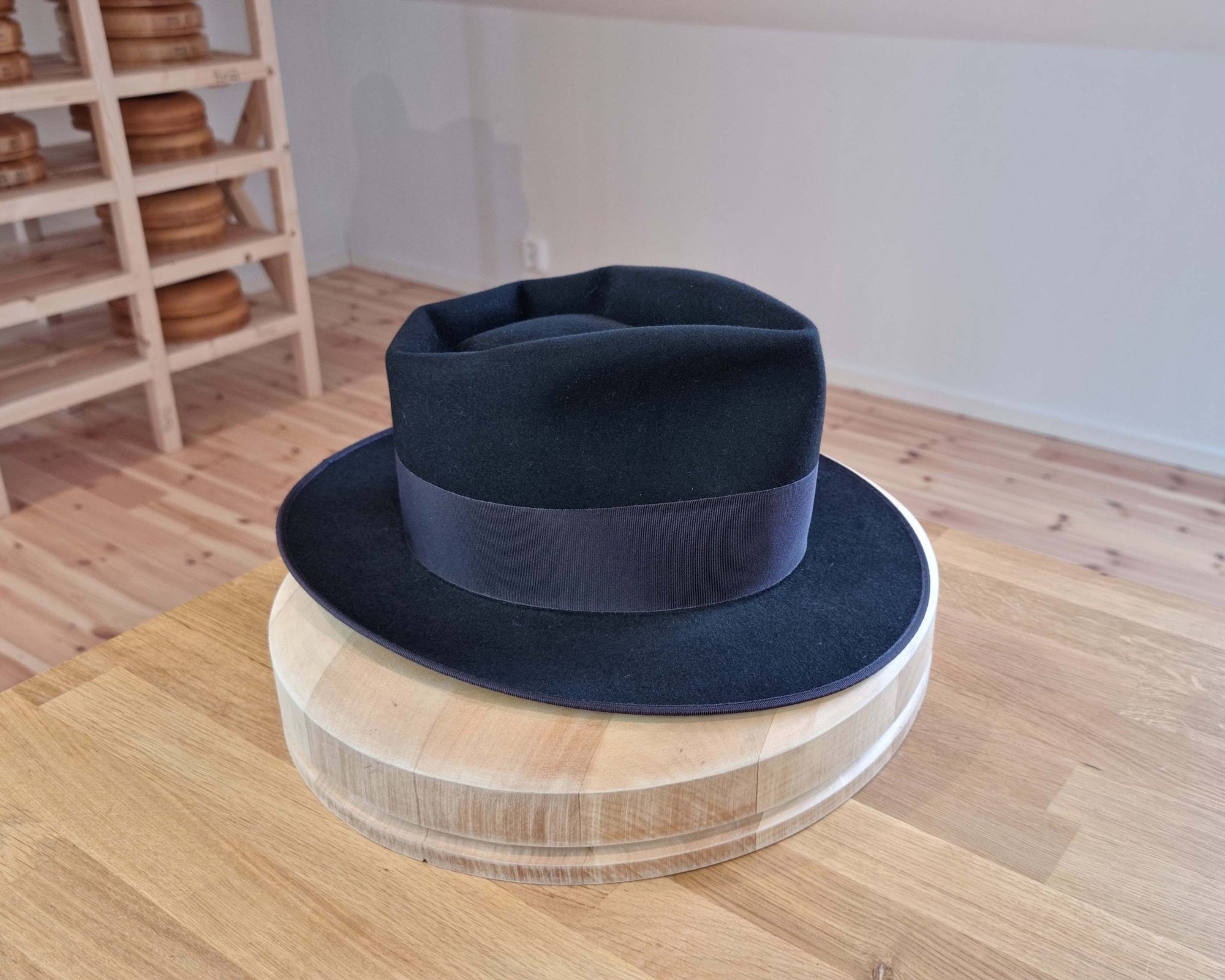 BOGART FEDORA | 50X BEAVER BLEND | BLACK |  SIZE 58, US 7 1/4
