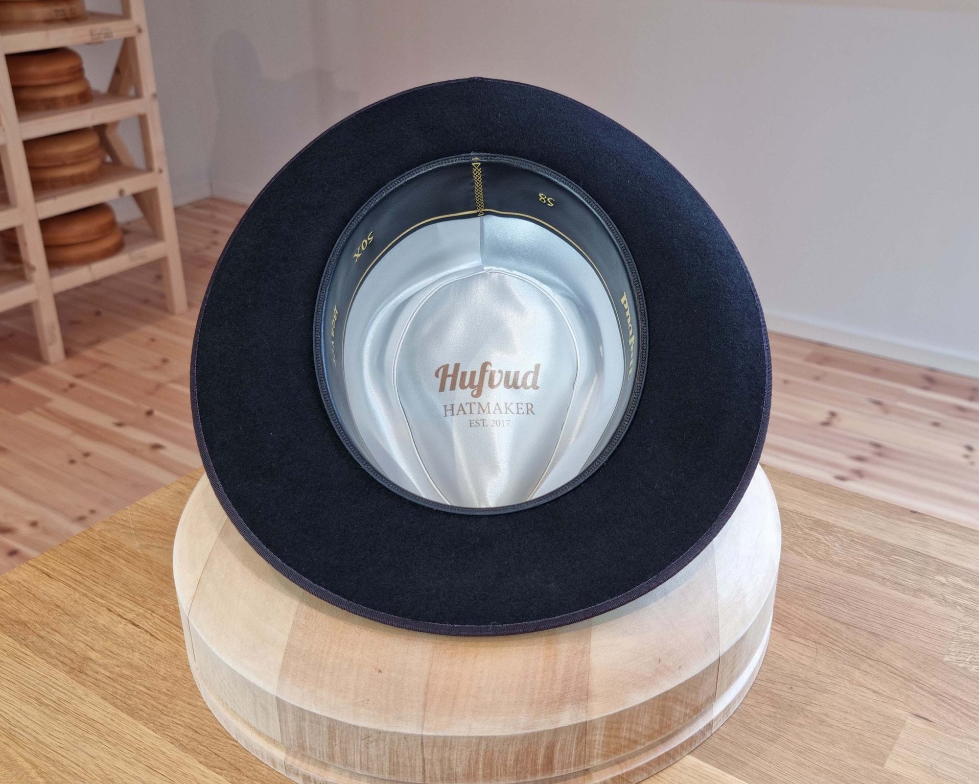 BOGART FEDORA | 50X BEAVER BLEND | BLACK |  SIZE 58, US 7 1/4