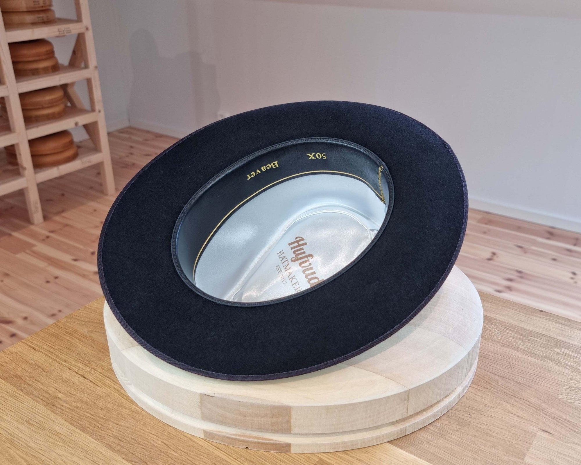 BOGART FEDORA | 50X BEAVER BLEND | BLACK |  SIZE 58, US 7 1/4