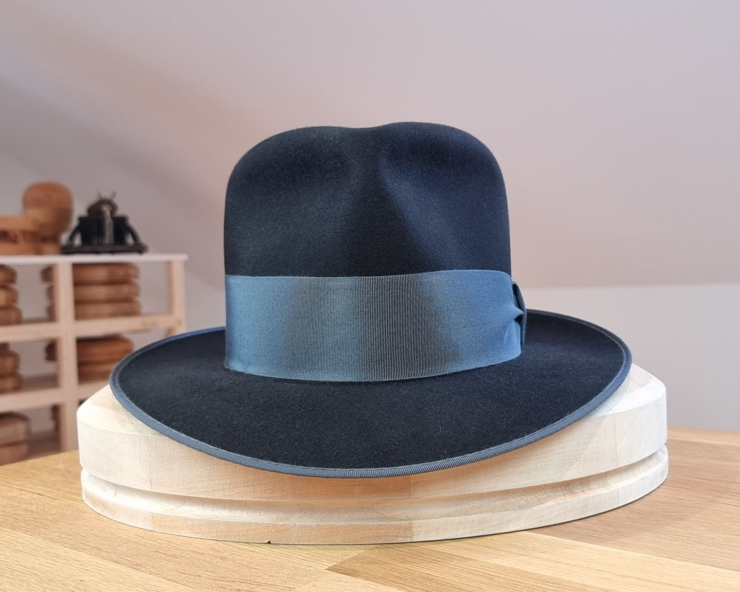 BOGART FEDORA | 50X BEAVER BLEND | BLACK |  SIZE 59, US 7 3/8
