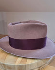 BOGART FEDORA | 50X BEAVER BLEND | DUSTY ROSE COLOR |  SIZE 59, US 7 3/8