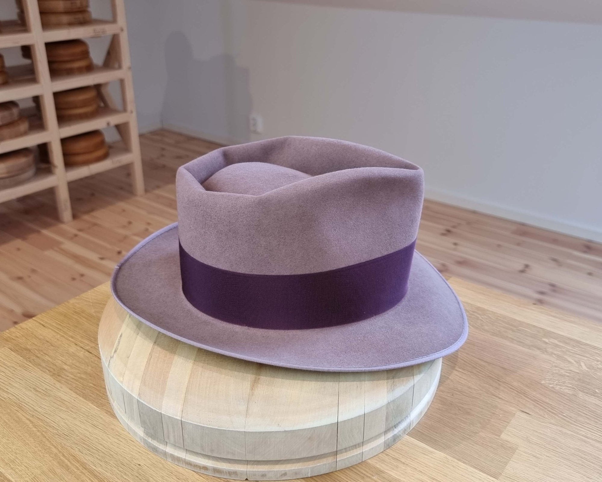 BOGART FEDORA | 50X BEAVER BLEND | DUSTY ROSE COLOR |  SIZE 59, US 7 3/8