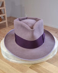 BOGART FEDORA | 50X BEAVER BLEND | DUSTY ROSE COLOR |  SIZE 59, US 7 3/8
