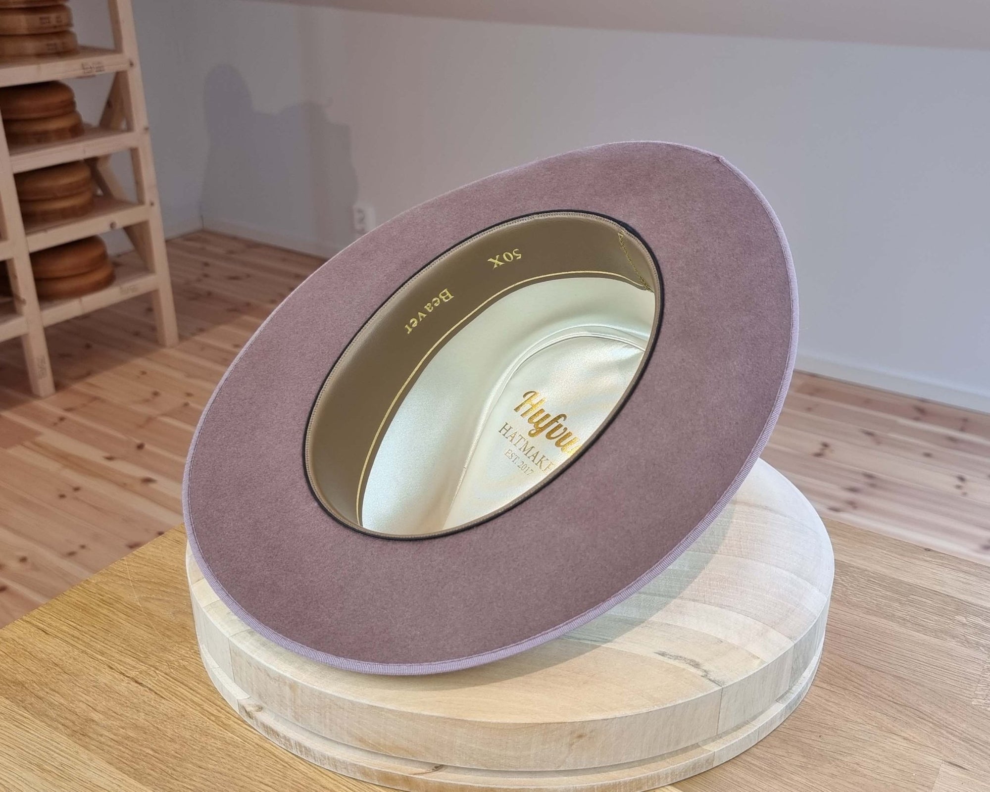 BOGART FEDORA | 50X BEAVER BLEND | DUSTY ROSE COLOR |  SIZE 59, US 7 3/8