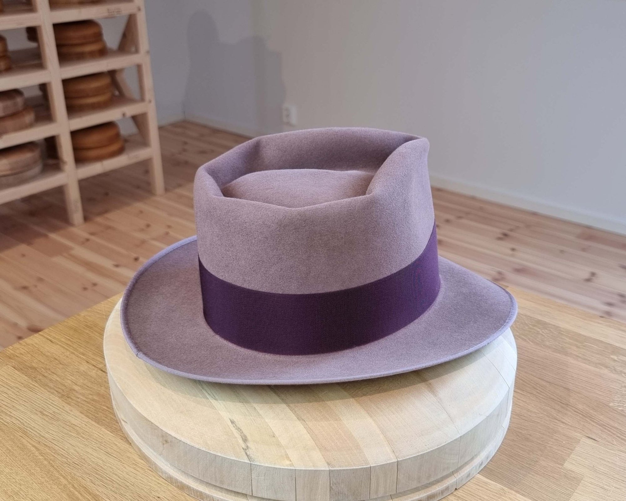 BOGART FEDORA | 50X BEAVER BLEND | DUSTY ROSE COLOR |  SIZE 59, US 7 3/8