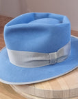 BOGART FEDORA | 50X BEAVER BLEND | MAJESTIC BLUE COLOR |  SIZE 58, US 7 1/4