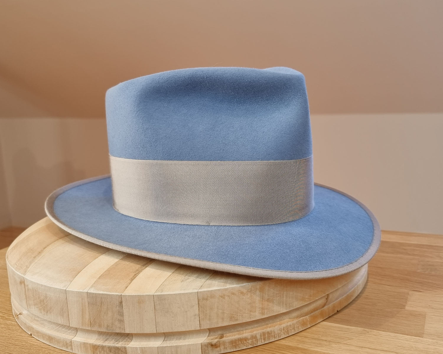 BOGART FEDORA | 50X BEAVER BLEND | MAJESTIC BLUE COLOR |  SIZE 58, US 7 1/4