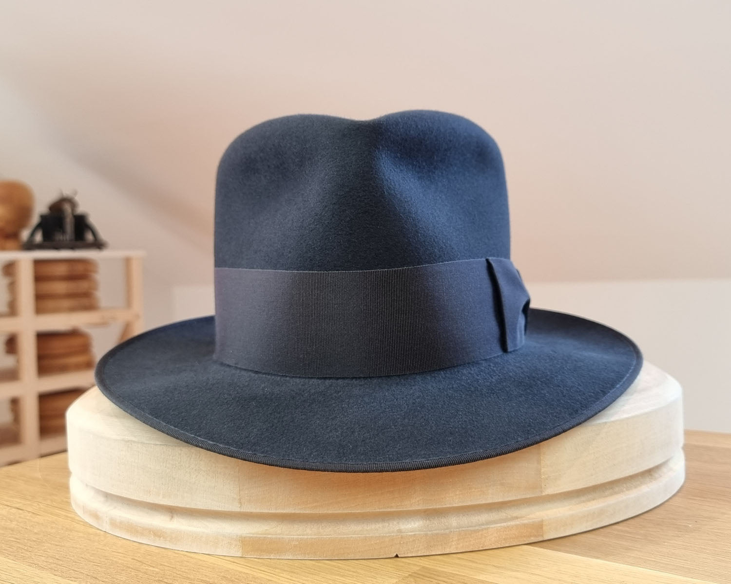 BOGART FEDORA | 50X BEAVER BLEND | STEEL COLOR |  SIZE 61, US 7 5/8