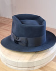BOGART FEDORA | 50X BEAVER BLEND | STEEL COLOR |  SIZE 61, US 7 5/8
