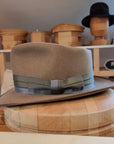 BOGART FEDORA | BEAVER FIFTY | WHISKEY COLOR | SIZE 60, US 7 1/2 - Hufvud